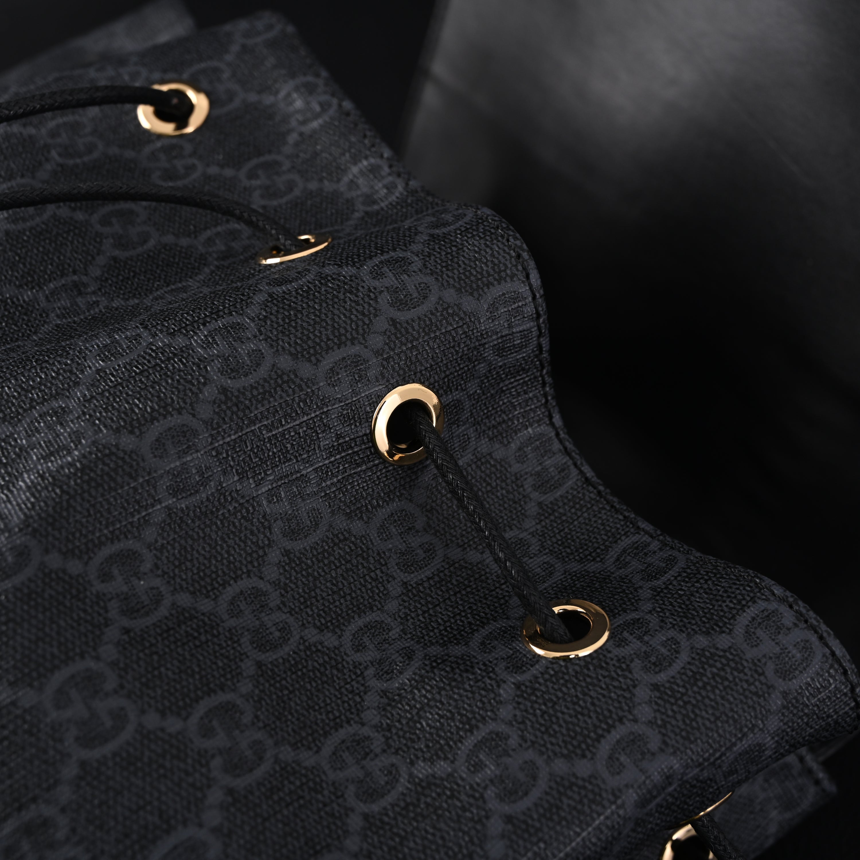 Gucci GG Supreme Monogram Backpack with Web Stripe